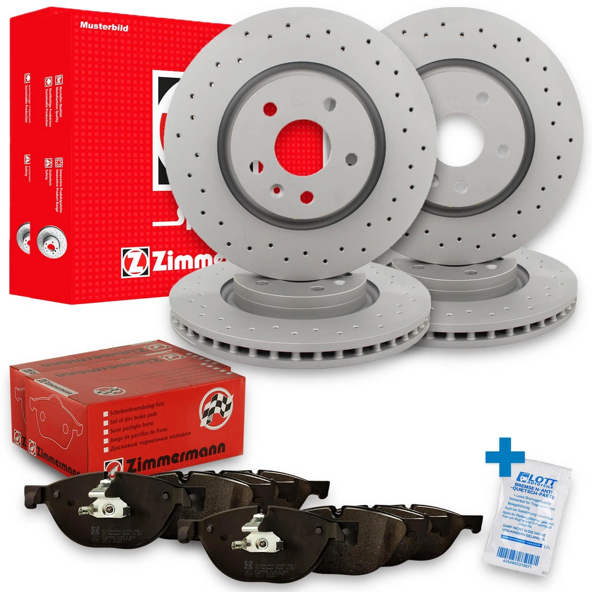 Безпечне гальмування з Zimmermann для VW GOLF VII (5G1, BQ1, BE1, BE2) 2.0 GTI